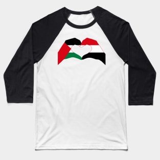 We Heart Palestine & Yemen Patriot Series Baseball T-Shirt